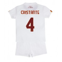Fotbalové Dres AS Roma Bryan Cristante #4 Dětské Venkovní 2022-23 Krátký Rukáv (+ trenýrky)